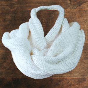 Bufanda Tejida Blanca