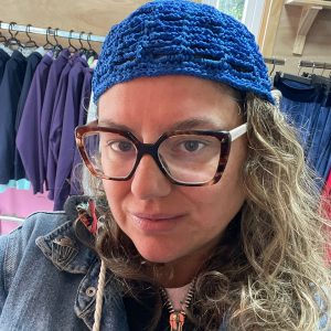 Casquette a Crochet Azulino en Viscoza